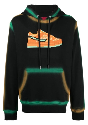 Mostly Heard Rarely Seen 8-Bit Furry graphic-print cotton hoodie - Black