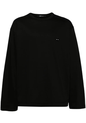 ZZERO BY SONGZIO memorabilia long sleeves shirt - Black