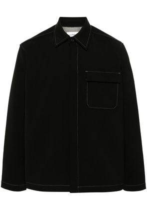 Soulland Rory grain de poudre shirt - Black