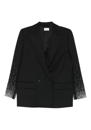 Marella embellished-sleeve double-breasted blazer - Black