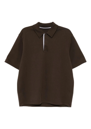 CROQUIS short-sleeved polo shirt - Brown