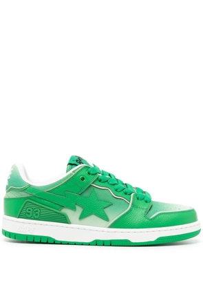 A BATHING APE® SK8 STA leather sneakers - Green