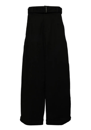 SONGZIO Curve wide belted jeans - Black