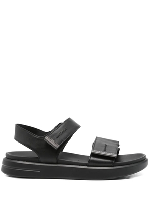Geox D Xand 2s E leather double-strap sandals - Black