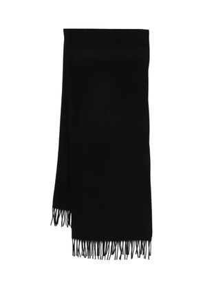 Études Studio fringed wool scarf - Black