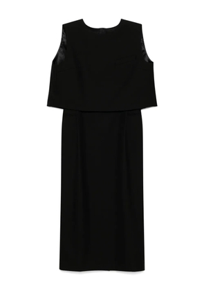 LESS wool sleeveless dress - Black