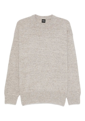 BOSS speckled wool sweater - Neutrals