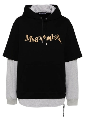Mastermind World logo-print hoodie - Black