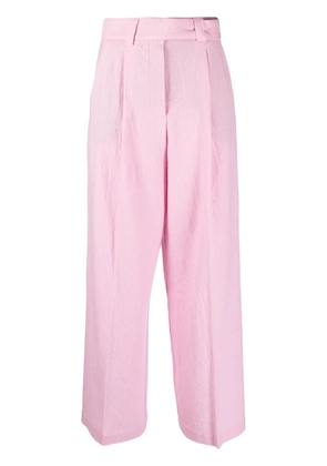 Alysi pressed-crease flared trousers - Pink