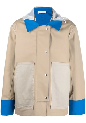 Helmut Lang colour-block single-breasted jacket - Neutrals