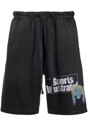 Alchemist logo-print track shorts - Black