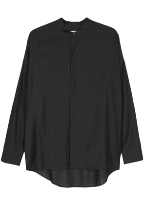 Attachment band-collar shirt - Grey