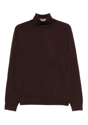 Paul Smith high-neck wool sweater - Brown