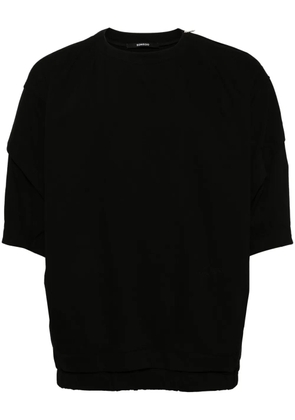 SONGZIO Underart short-sleeve sweatshirt - Black