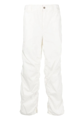 Undercoverism straight-leg draped trousers - Neutrals