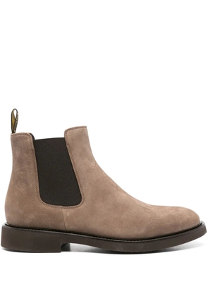 Doucal's pull-on suede Chelsea boots - Brown