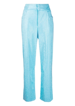 Giuseppe Di Morabito crystal-embellishment trousers - Blue