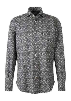 Vincenzo Di Ruggiero floral-print buttoned shirt - Grey