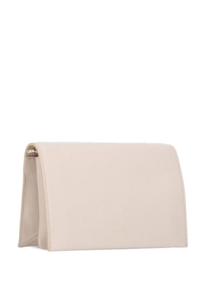 Coccinelle small pebbled-leather shoulder bag - Neutrals