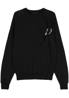 HELIOT EMIL Carabiner cotton sweatshirt - Black