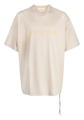 Mastermind World logo-print cotton T-shirt - Brown