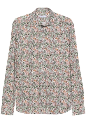 Orian abstract-pattern long-sleeve shirt - Green