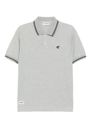 CHOCOOLATE logo-embroidered polo shirt - Grey