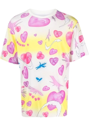 Liberal Youth Ministry Velvet-Hearts short-sleeve T-Shirt - Pink