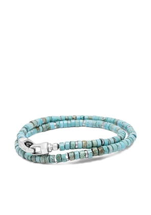 Nialaya Jewelry heishi wrap bracelet - Blue