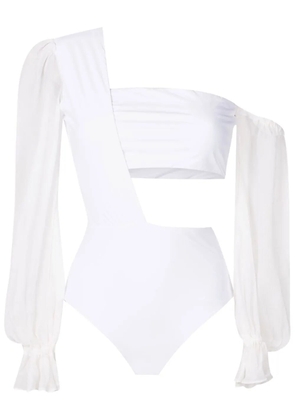 Amir Slama one-shoulder bodysuit - White