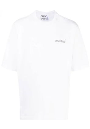 COUNTY OF MILAN Tempera Cross Over print T-shirt - White