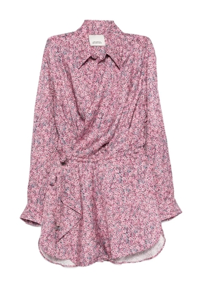 ISABEL MARANT Harmony floral mini dress - Pink