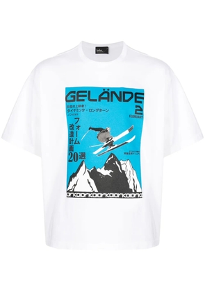 Kolor graphic-print cotton T-shirt - White