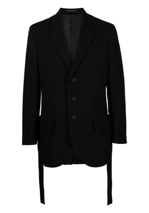 Yohji Yamamoto Army Gabardine pleated blazer - Black