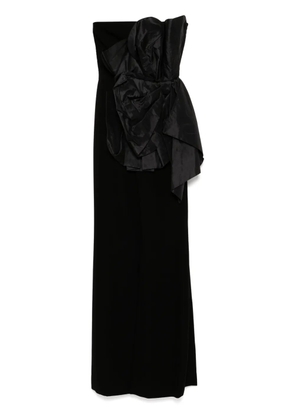 Saiid Kobeisy Voluminous draped moulage jumpsuit - Black