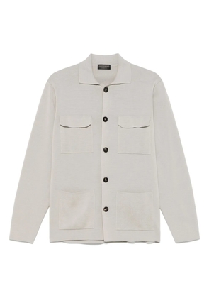Dell'oglio cotton shirt jacket - Grey