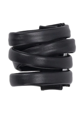 La-Rose four-wrap leather bracelet - Black