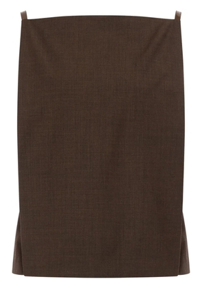 Philosophy Di Lorenzo Serafini square-neck straight top - Brown