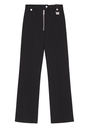 GANNI straight-leg trousers - Black