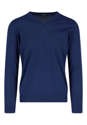 Drumohr V-neck long-sleeve sweater - Blue