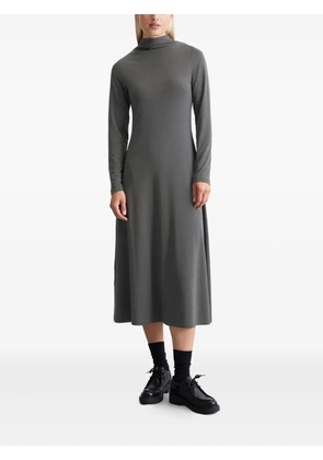 Marc O'Polo high-neck long-sleeve dress - Grey