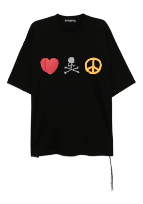 Mastermind World logo-print T-shirt - Black