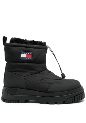 Tommy Jeans logo-patch snow boots - Black