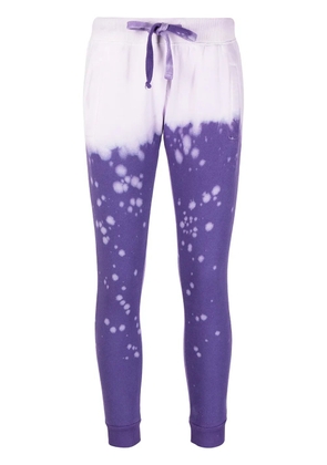 La Detresse Crush acid-wash trackpants - Purple