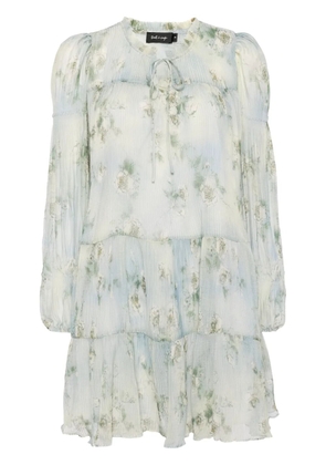 tout a coup plissé foral-print dress - Blue