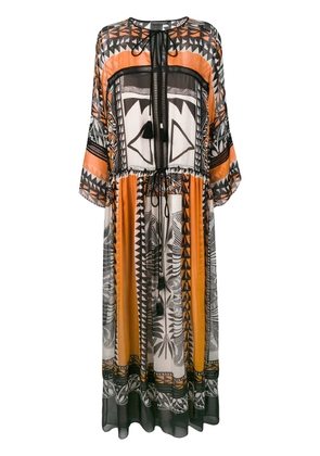 Alberta Ferretti boho maxi dress - Black