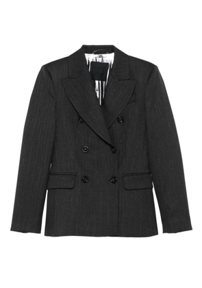 LIU JO pinstripe double-breasted blazer - Grey