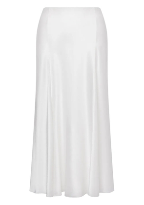 Alberta Ferretti mid-length straight skirt - White