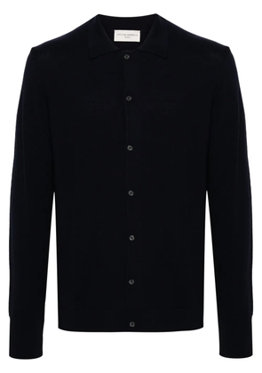 Officine Generale long-sleeve wool cardigan - Blue