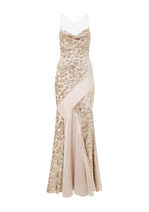 Roberto Cavalli cowl-neck dress - Pink